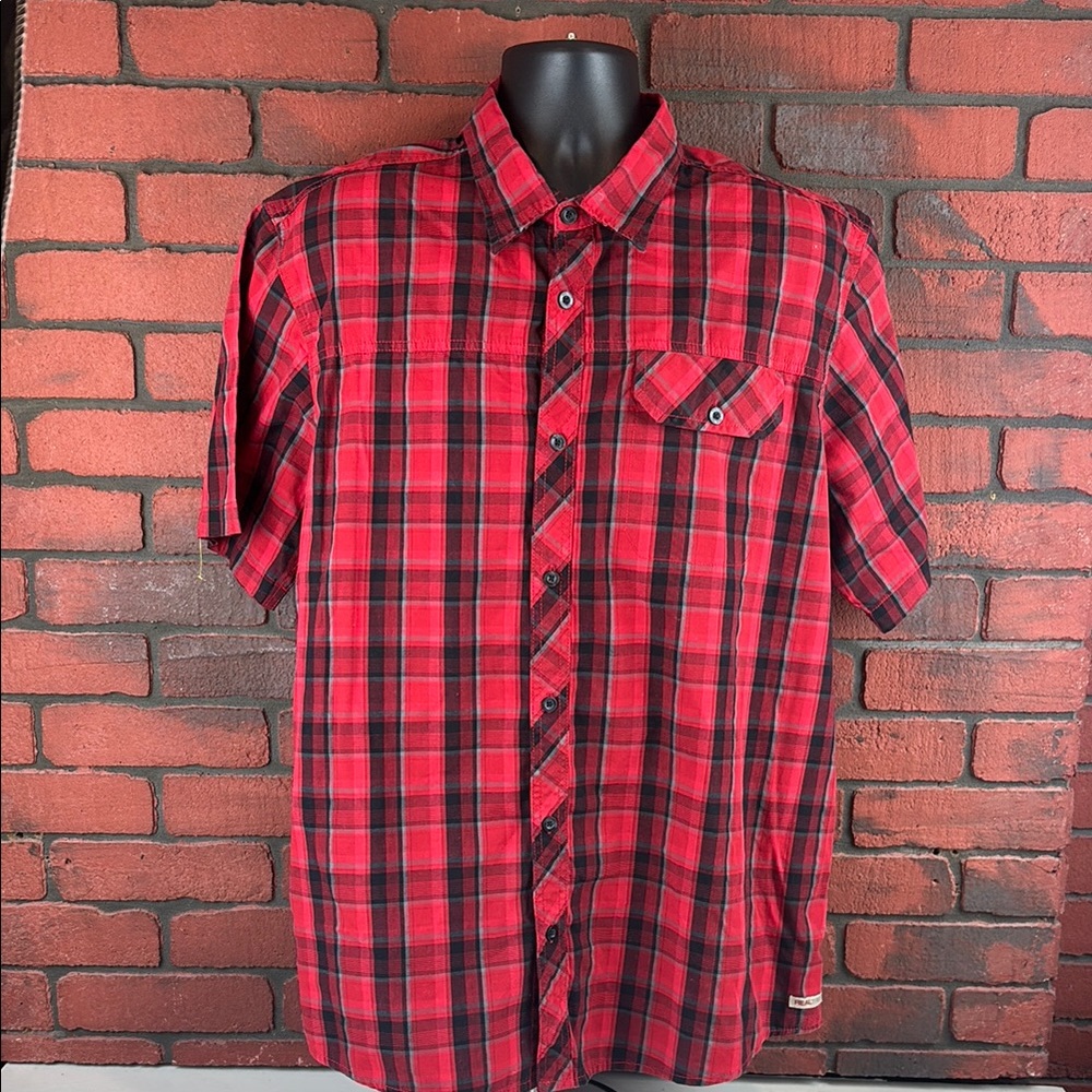 Realtree Shirt Mens XL Checkered Button Down